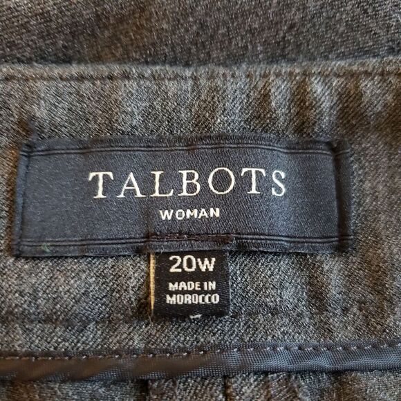 Talbots Charcoal Gray Pants Sz 20W - Picture 3 of 5